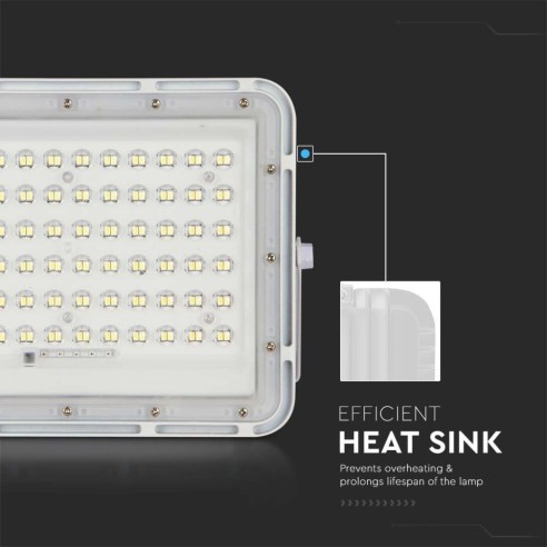 15W LED spotlight with solar panel...