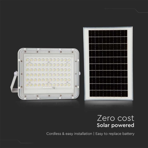 15W LED spotlight with solar panel...