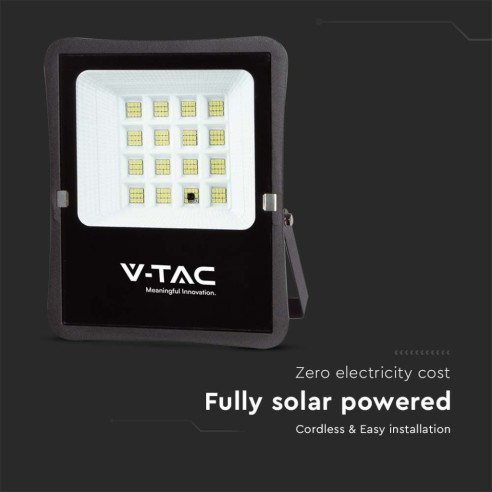 Foco LED de 15 W con panel solar y...