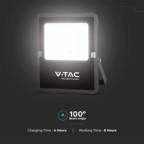 Foco LED de 15 W con panel solar y...