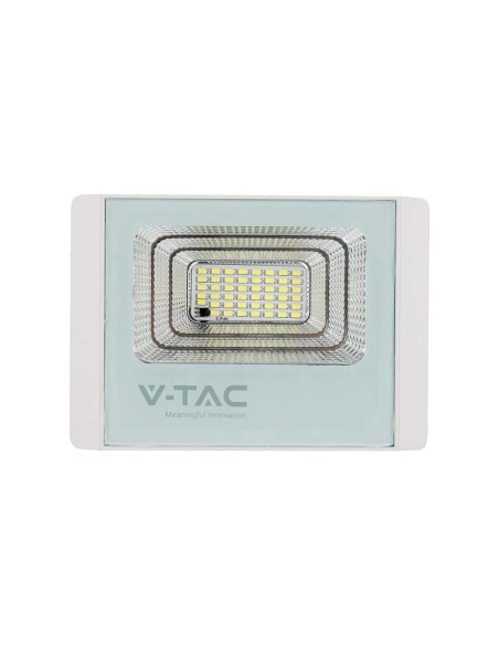 Faro LED 16W con pannello solare e telecomando, bianco - V-TAC VT-40W