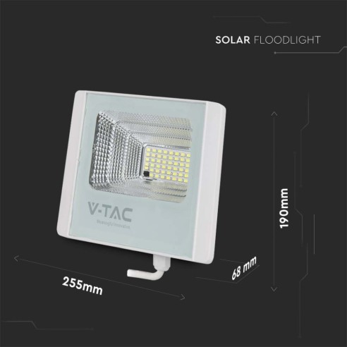 16W LED spotlight with solar panel...