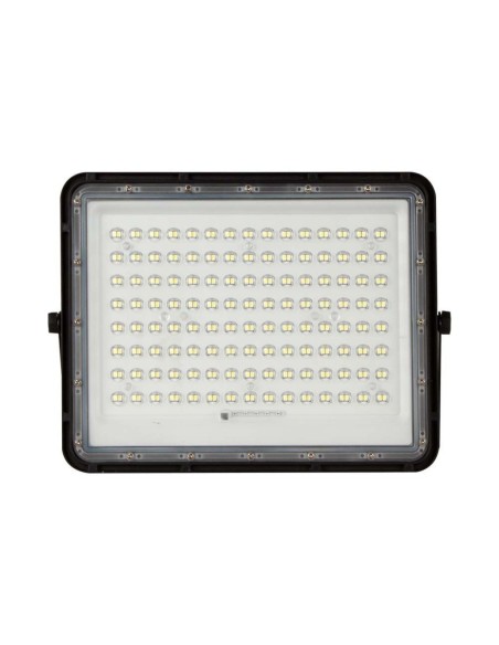 Foco LED de 20W con panel solar y mando a distancia, batería reemplazable, cable de 3 metros, negro - V-TAC VT-180W