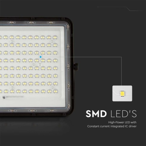 Faro LED 20W con pannello solare e...