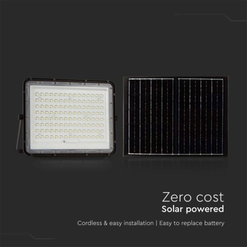 Faro LED 20W con pannello solare e...