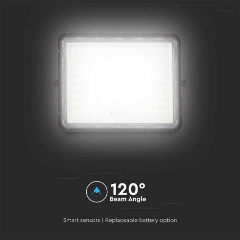 Faro LED 20W con pannello solare e...