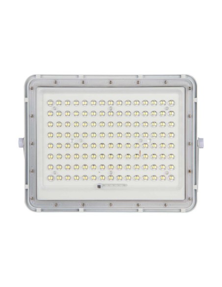 20W LED spotlight with solar panel and remote control, replaceable battery, 3-metre cable, white - V-TAC VT-180W