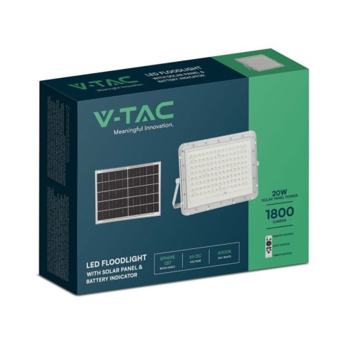 Projecteur LED 20W avec panneau...