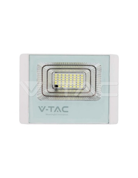 Faro LED 20W con pannello solare e telecomando, bianco - V-TAC VT-40W