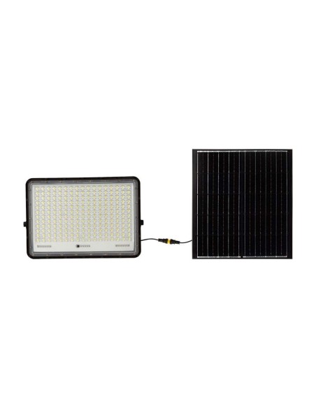30W LED-Strahler mit Solarpanel und Fernbedienung, austauschbare Batterie, 3 Meter Kabel, schwarz - V-TAC VT-240W