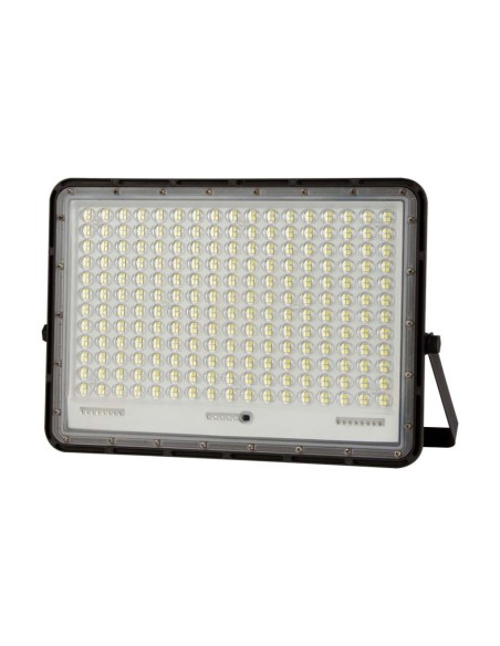 Foco LED de 30W con panel solar y mando a distancia, batería reemplazable, cable de 3 metros, negro - V-TAC VT-240W