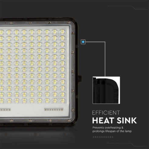 Faro LED 30W con pannello solare e...