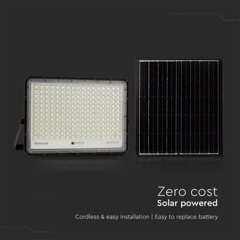 Faro LED 30W con pannello solare e...
