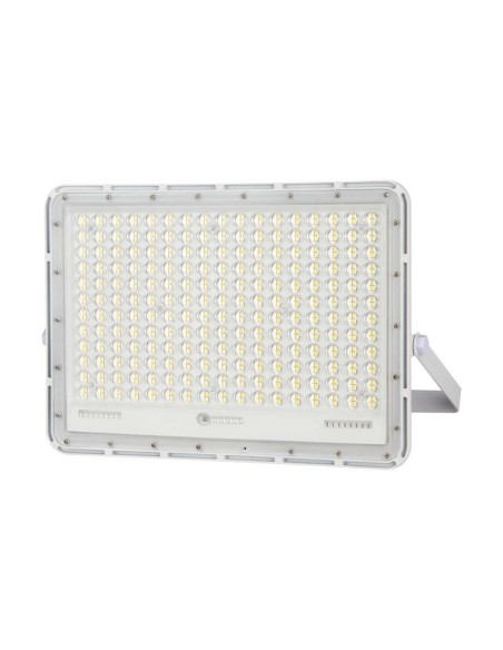 Foco LED de 30W con panel solar y mando a distancia, batería reemplazable, cable de 3m, blanco - V-TAC VT-240W