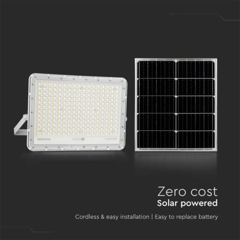 Faro LED 30W con pannello solare e...
