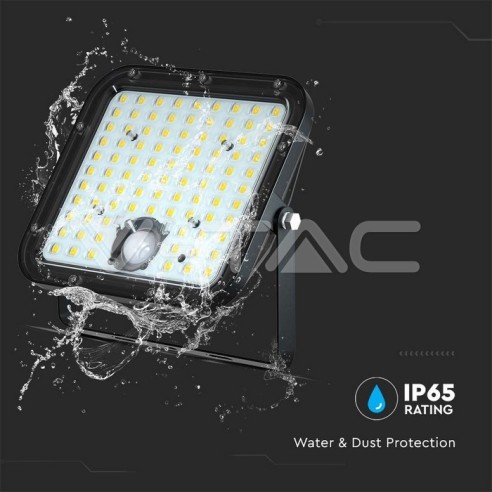 Foco LED de 30W con panel solar y...