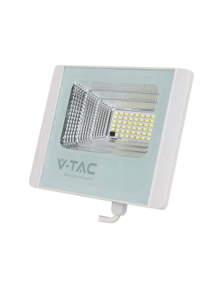 50W LED-spot met zonnepaneel en afstandsbediening, wit - V-TAC VT-300W-W