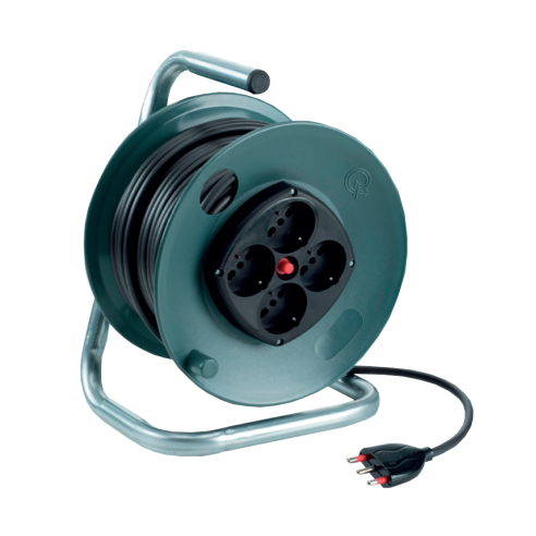 Kabeltrommel mit 16A Stecker und 4...