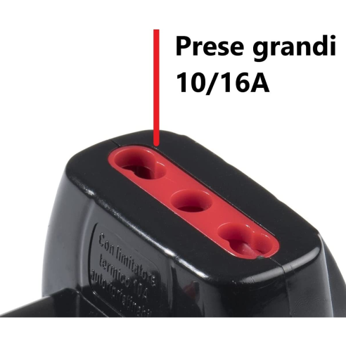 Drievoudige adapter van 10A stekker...