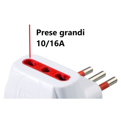 Drievoudige adapter van 10A stekker...