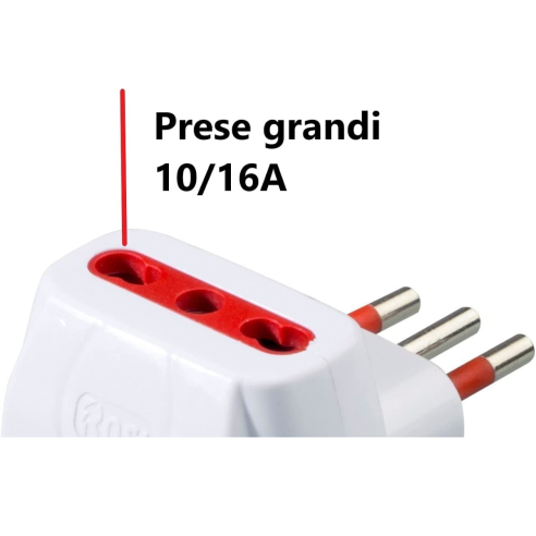 Drievoudige adapter van 10A-stekker...