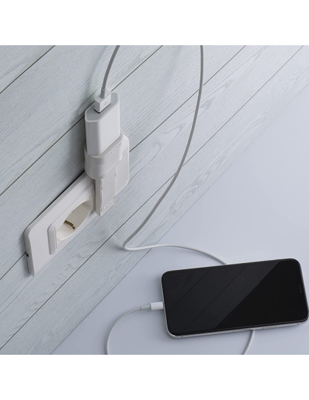 Adaptateur ultra-plat de la fiche 16A à la prise 10A/16A, noir, série Emilia Flat - Rosi RS7711N