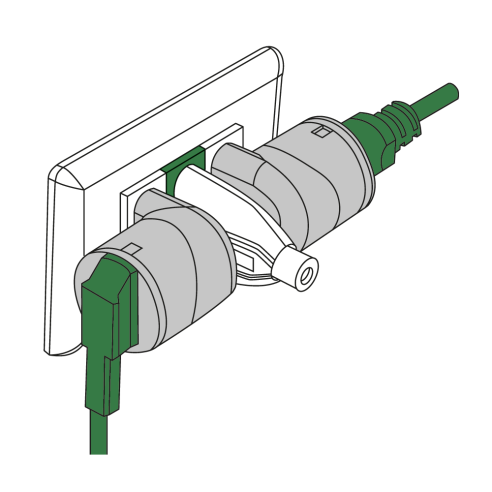 Adaptador de 90° de clavija de 10A a...