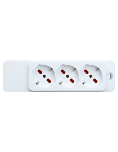 Power strip with 3 schuko...