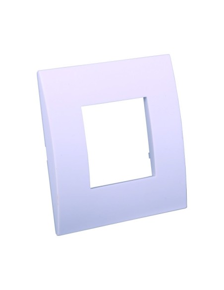 Plaque série Venus, 2 modules, plastique, blanc, compatible avec la série Vimar Arkè - Ettroit VA83201