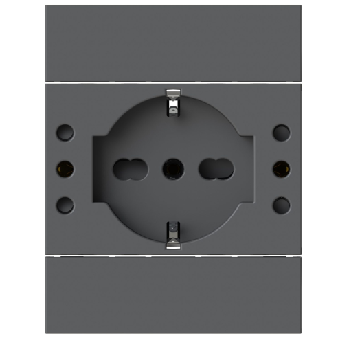 Modulo presa schuko e 2 prese 10A,...