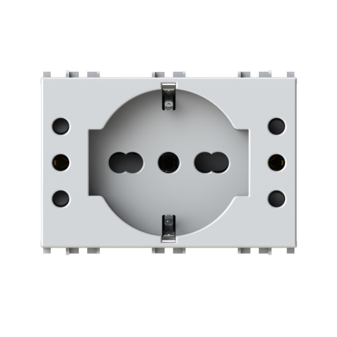 Modulo presa schuko e 2 prese 10A,...