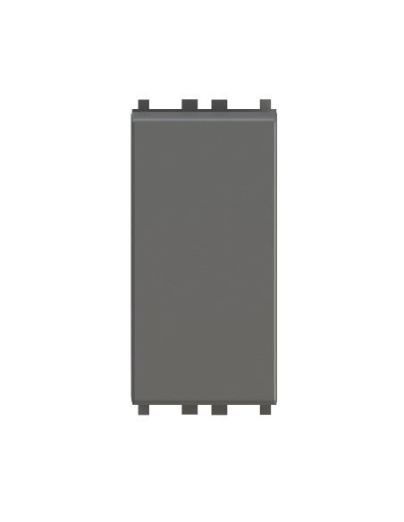 Módulo 4 en 1, interruptor, inversor y pulsador, serie C, gris, 16A, compatible con Vimar Arkè - 4Box Uniko 4B.V19.CU