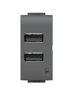 Módulo de toma doble USB...
