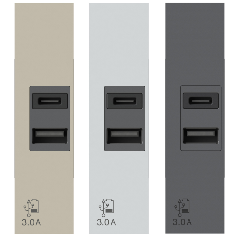 Doble toma USB 2.0 tipo A y USB 3.1...