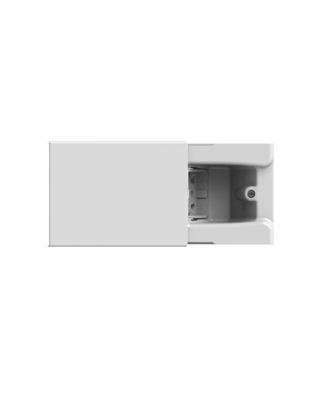 Inbouwstopcontact, 4 modules, wit, met multistandaard 10A, 16A en schuko-stopcontact - 4Box Hide 4B.04.H21