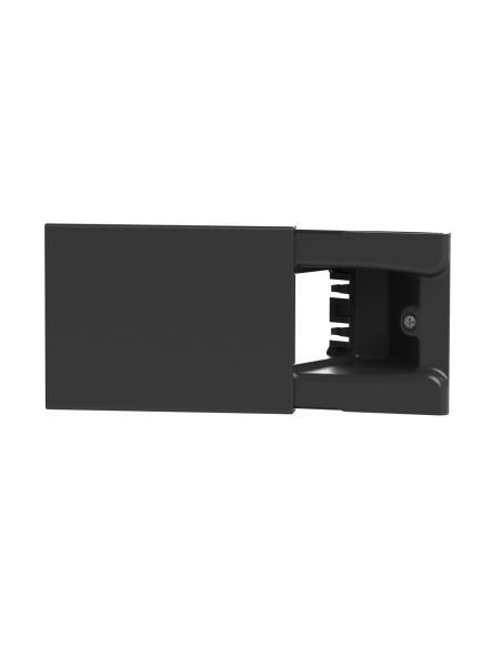 Toma oculta, 4 módulos, gris oscuro, sólo marco - 4Box Hide 4B.06.000
