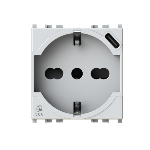 Módulo de toma Schuko con USB 3.1...