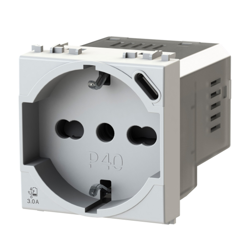 Modulo presa schuko con presa USB 3.1...