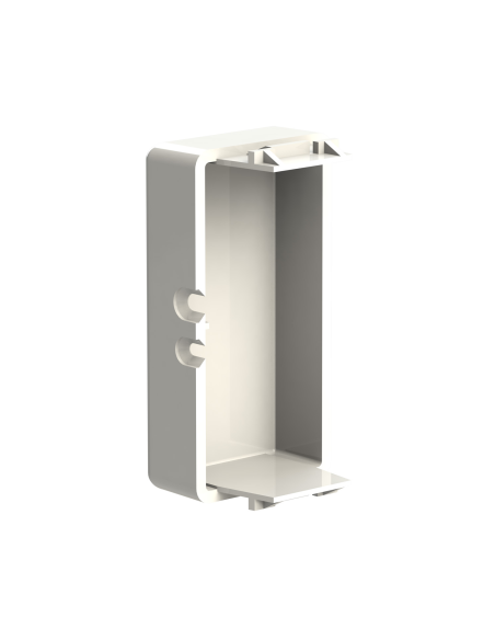 Módulo de poste falso con pelacables, serie B, blanco, compatible con la serie Gewiss System - 4Box Titappo 4B.G20.TT