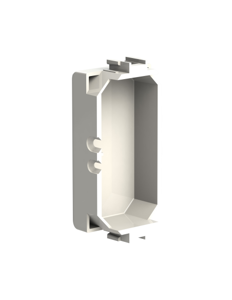 Módulo poste falso con prensaestopas, serie B, blanco, compatible con la serie BTicino Living Light - 4Box Titappo 4B.N.TT