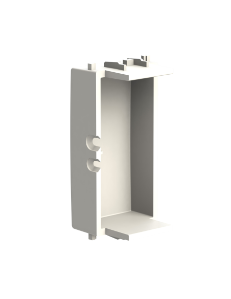 Módulo de falso poste con pelacables, serie B, blanco, compatible con la serie Vimar Arkè - 4Box Titappo 4B.V19B.TT
