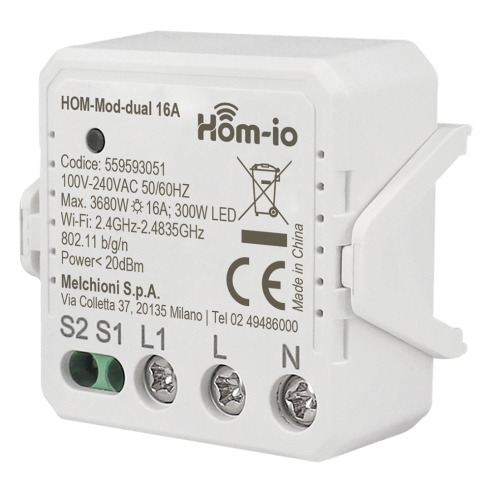 Slimme WiFI relaismodule, 1 kanaal,...