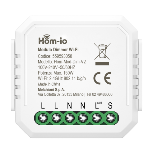 Modulo dimmer smart WiFi / BLE, 1...