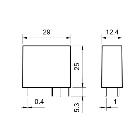 Power relay, 230 Vac, DPDT, 8 A,...