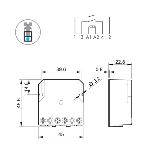 Stepper relay, electromechanical...