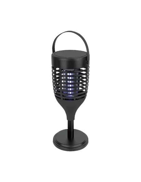 Mosquitera eléctrica con panel solar, 2W, carga USB tipo C, negro - V-TAC VT-3215 23459