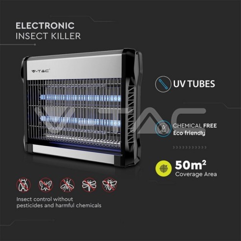Zanzariera Elettrica 16W con 2 Tubi...