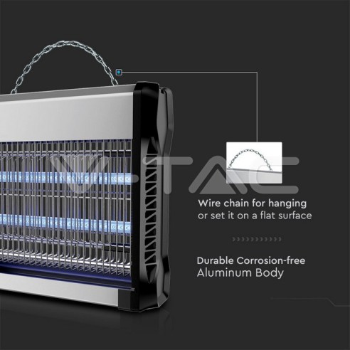 Zanzariera Elettrica 16W con 2 Tubi...