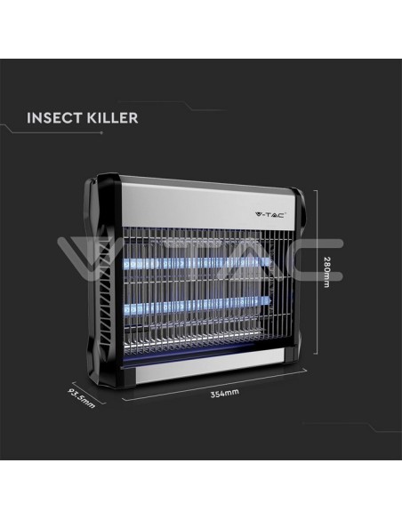 Zanzariera Elettrica 16W con 2 Tubi UV T5 - V-TAC VT-3216 11179
