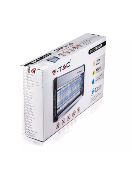 V-TAC VT-3230 11181 Moskitonetz 30W mit 2 UV-Röhren T8